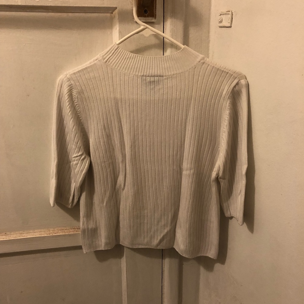 Topshop Ribbed Crop Top - Picture 2 of 3
